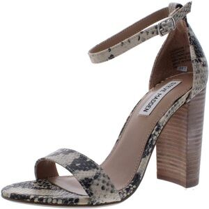 Steve Madden Women's Carrson Snake Block Heel Sandal